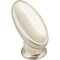 Elements 1-1/16" Overall Length Satin Nickel Oval Capri Cabinet Knob 412461 - alternate 1